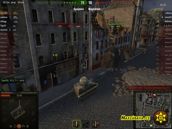 Jízda v tanku střední třídy
