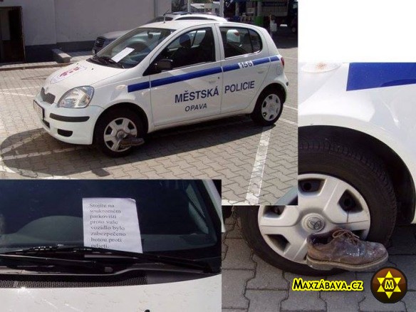 Botička za špatné parkování