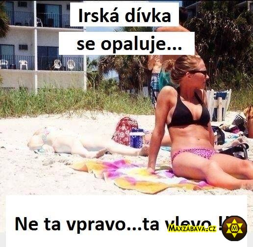 Opalující se irská dívka