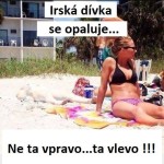 Opalující se irská dívka